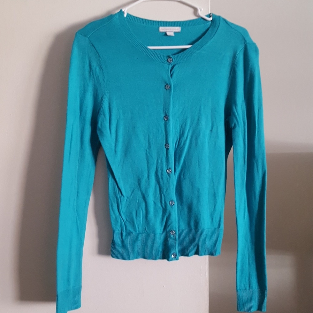 Teal button down Cardigan